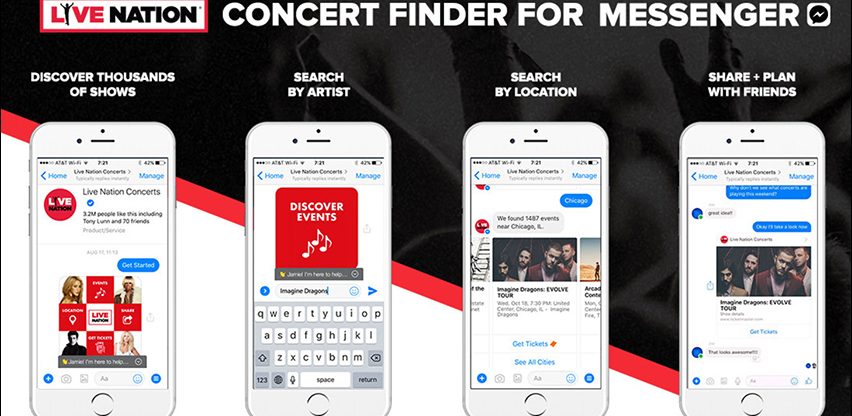 Live Nation Launches Integrated Facebook Messenger Ticketing App
