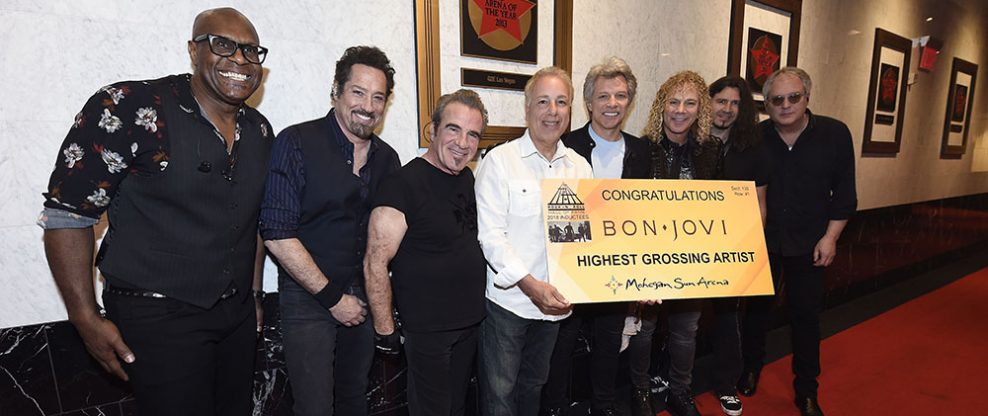Tom Cantone Honors Bon Jovi As The Highest Grossing Band In Mohegan Sun's History