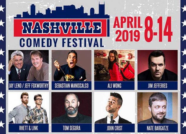 2019 Nashville Comedy Festival Brings Jay Leno, Jeff Foxworthy, Sebastian Maniscalco, Ali Wong, Jim Jefferies, Rhett & Link, Tom Segura To Music City