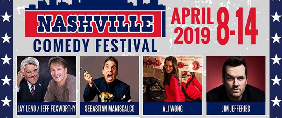 2019 Nashville Comedy Festival Brings Jay Leno, Jeff Foxworthy, Sebastian Maniscalco, Ali Wong, Jim Jefferies, Rhett & Link, Tom Segura To Music City