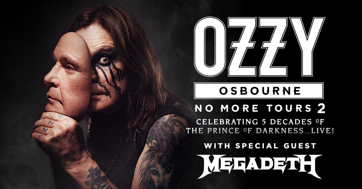 Ozzy Osbourne Announces Additional Dates On North American No More Tours 2 Megadeath Revealed As Special Guest Celebrityaccess