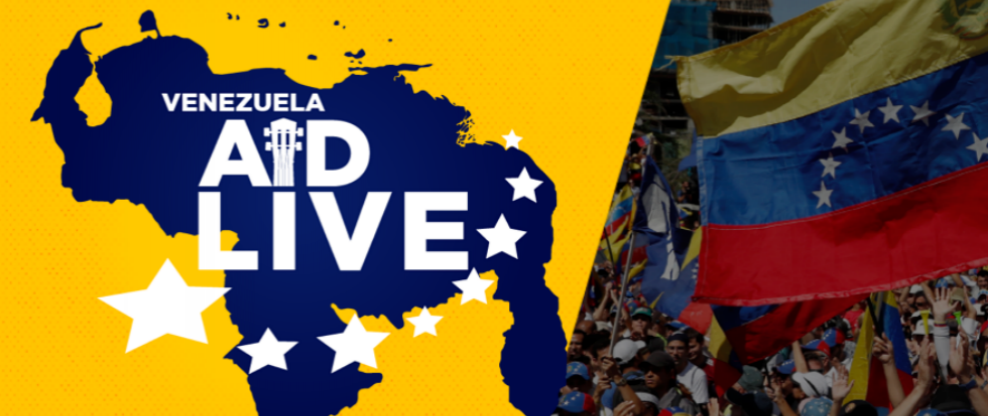 Venezuelan Opposition Leader Juan Guaido Makes Surprise Appearance At Friday's 'Live Aid Venezuela'