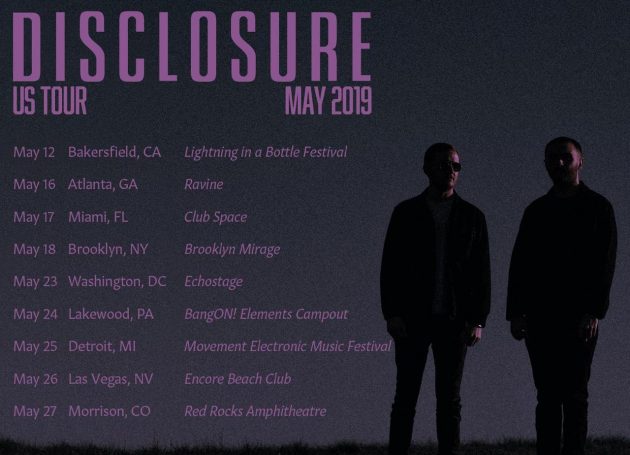 Disclosure Announces North American Dates