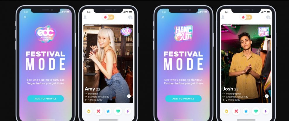 Tinder Launches ‘festival Mode’ For People Looking To Hookup At Music Festivals This Summer