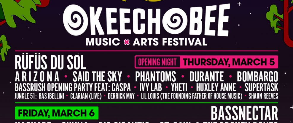 Florida's Okeechobee Music and Arts Festival Announces 2020 Lineup