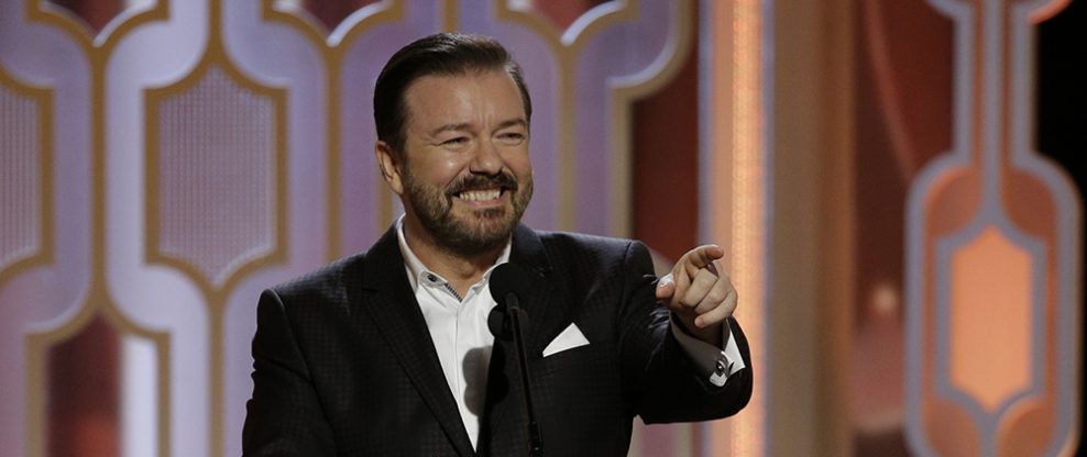 Ricky Gervais To Resume Hosting Duties For Record 5th Time at 77th Golden Globe Awards