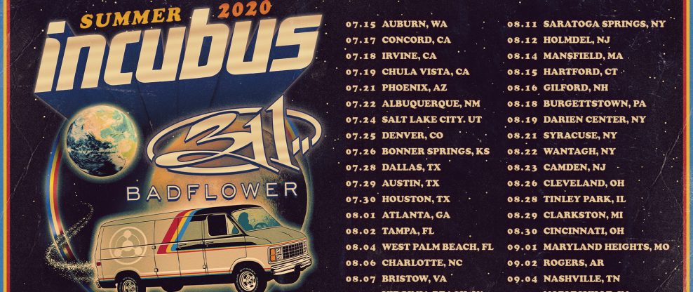 Incubus Announce Summer 2020 North American Tour With 311