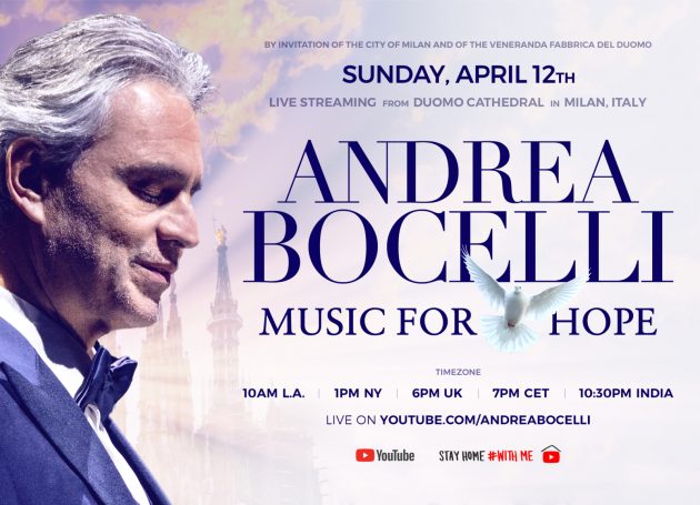 Andrea Bocelli’s ‘Music For Hope’ Easter Concert Clocks More Than 2.8M Online Viewers