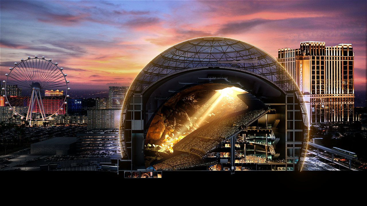Las Vegas & MSG Continue to Build World's Largest Futuristic Sphere