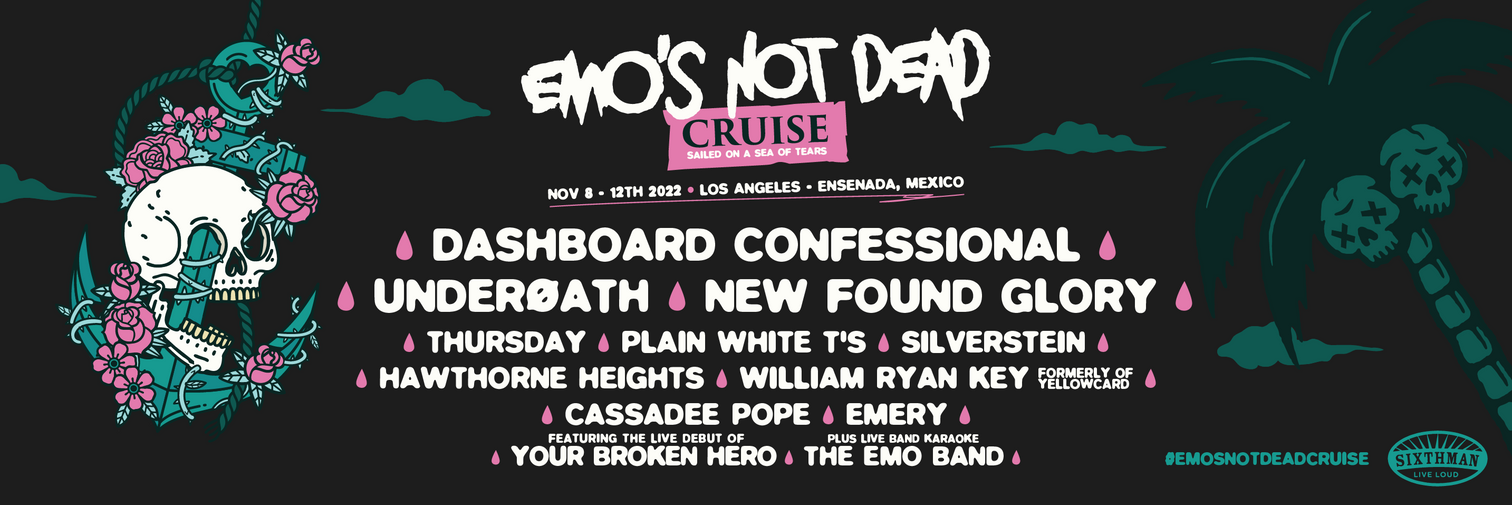 Emo's Not Dead Sailed on a Sea of Tears Cruise Announced CelebrityAccess