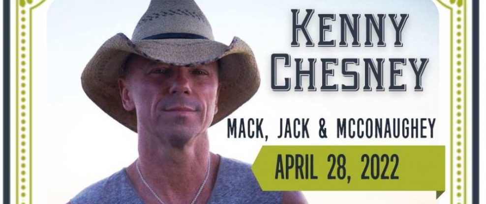 Mack, Jack And McConaughey Charity Event Announces Headliner Kenny Chesney