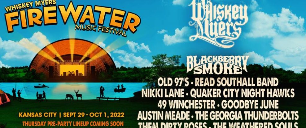 Whiskey Myers Firewater Music Festival Returns With Blackberry Smoke, Old 97's, and More