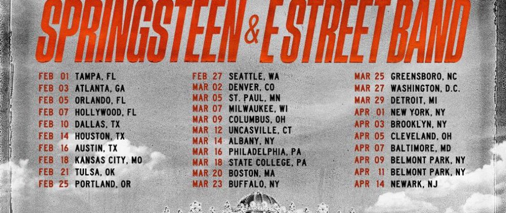 bruce springsteen concert tour schedule