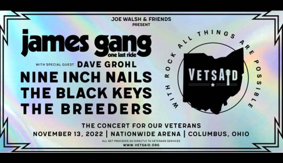 Joe Walsh Announces Initial Lineup for VetsAid 2022 With Nine Inch Nails, The Black Keys, Special Guest Dave Grohl, And More