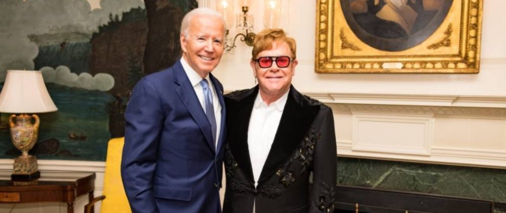 President Joe Biden Honors Elton John With National Humanities Medal During White House Concert