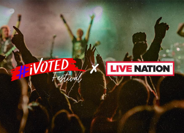 Live Nation Donates Concert Tickets To The #iVoted Festival’s #iVoted Early Sweepstakes