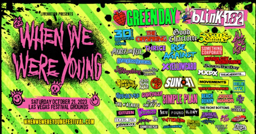 When We Were Young Festival Announces 2023 Fest Lineup With 50+ Bands