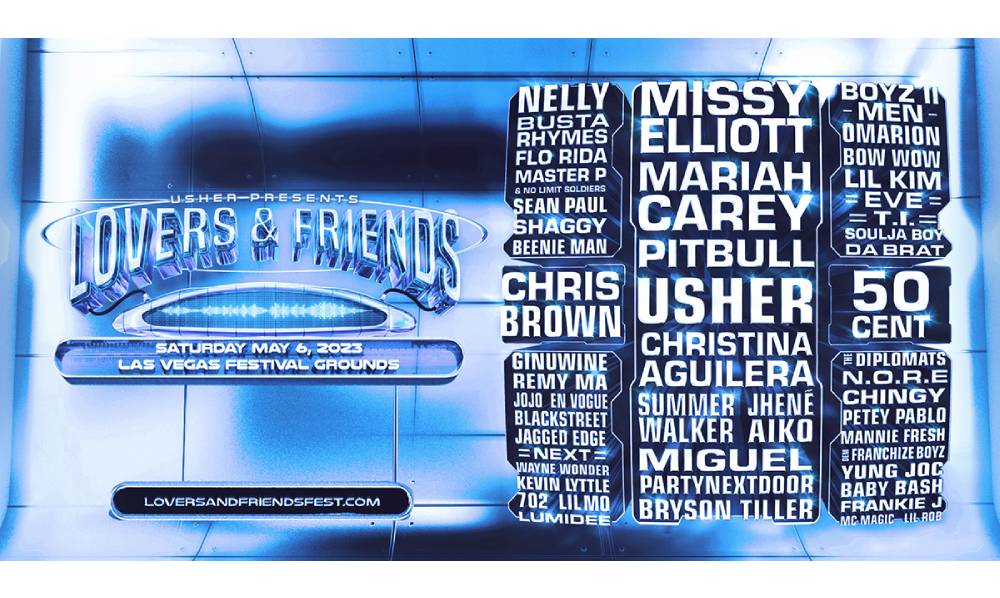 Lovers and Friends Festival Announces 2023 Lineup With Missy Elliott, Mariah Carey, Usher, Christina Aguilera, Eve, Pitbull, & More