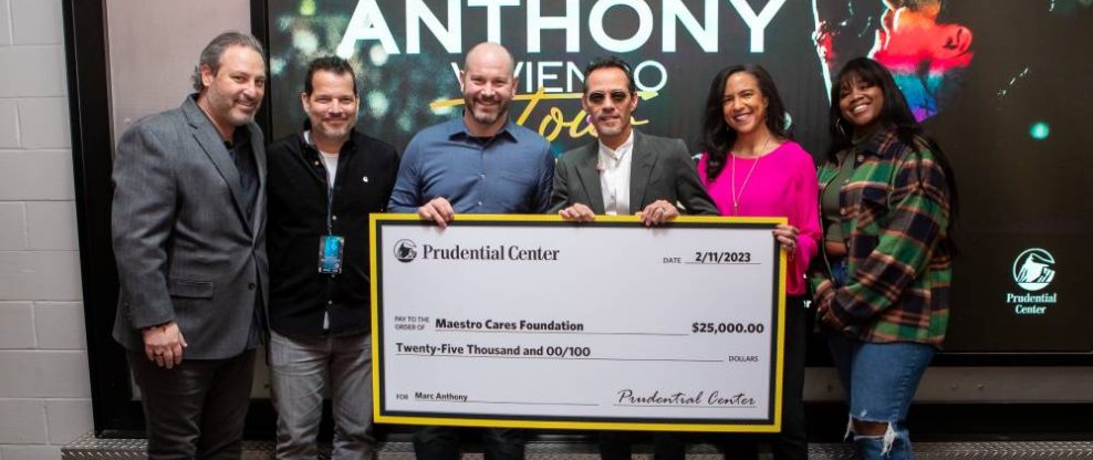 Prudential Center Donates $25,000 to Marc Anthony's Maestro Cares Foundation