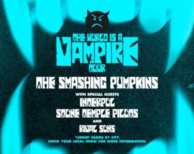The Smashing Pumpkins Announce North American 'The World is a Vampire' Tour With Interpol, Stone Temple Pilots, & Rival Sons