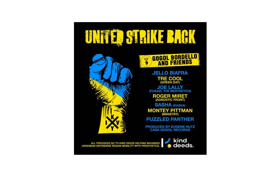 Gogol Bordello Release "United Strike Back" Charity Song for Ukraine Featuring Tre Cool, Jello Biafra and More