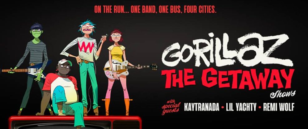 Gorillaz Announce 'The Getaway' On the Run ... One Band, One Bus, Four Cities With Kaytranada, Lil Yachty & Remi Wolf