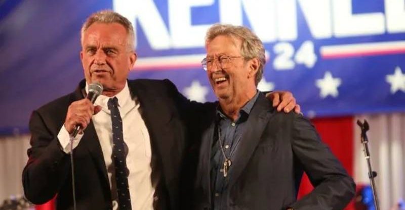 Eric Clapton Helps Raise $2.2M for Anti-Vax Democratic Candidate Robert F. Kennedy, Jr.
