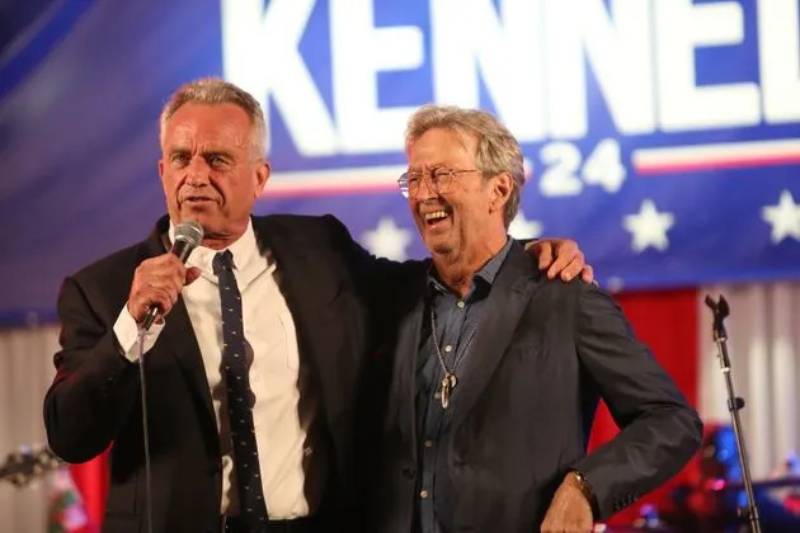 Eric Clapton Helps Raise $2.2M for Anti-Vax Democratic Candidate Robert F. Kennedy, Jr.
