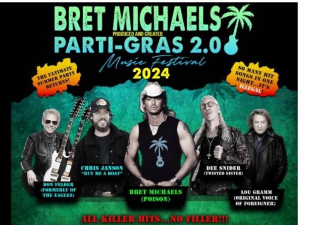 Bret Michaels Announces The Parti-Gras 2.0 Touring Festival With Chris Janson, Dee Snider & More