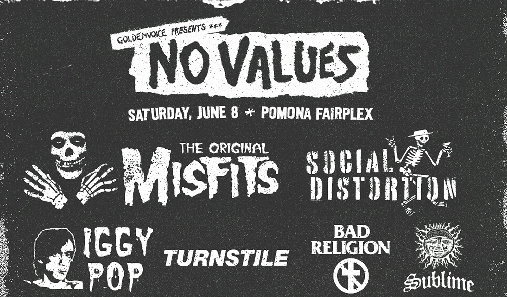 Goldenvoice Announces The Lineup For The Punk Rock 'No Values' Festival