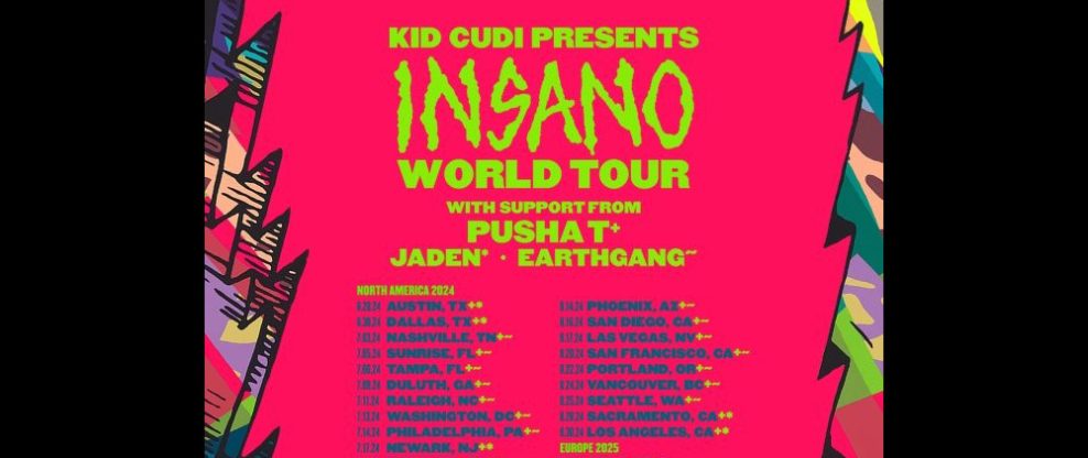 Kid Cudi Partners With AEG Presents For His 'Insano World Tour'