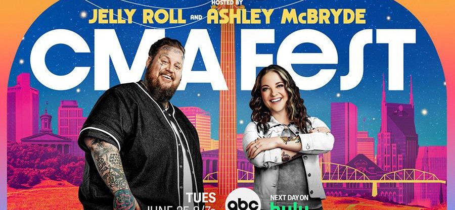 Country Music Stars Jelly Roll And Ashley McBryde Set To Host 'CMA FEST' TV Special