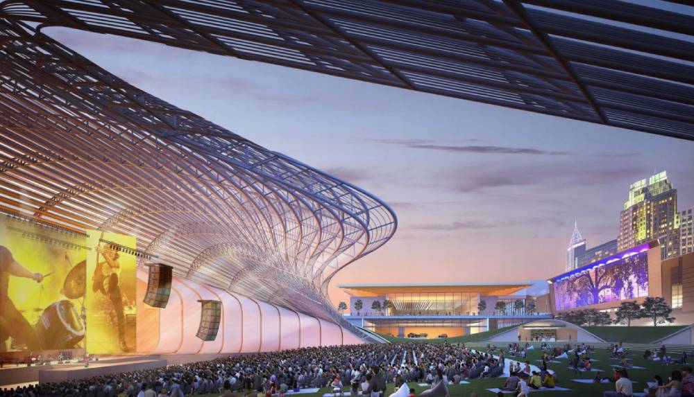 Raleigh's Red Hat Amphitheater Set To Be Relocated As Part Of Convention Center Expansion