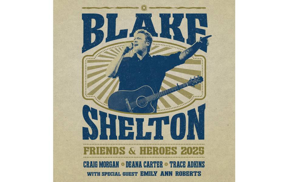 Blake Shelton Announces 'Friends & Heroes Tour 2025' With Craig Morgan, Trace Adkins And More