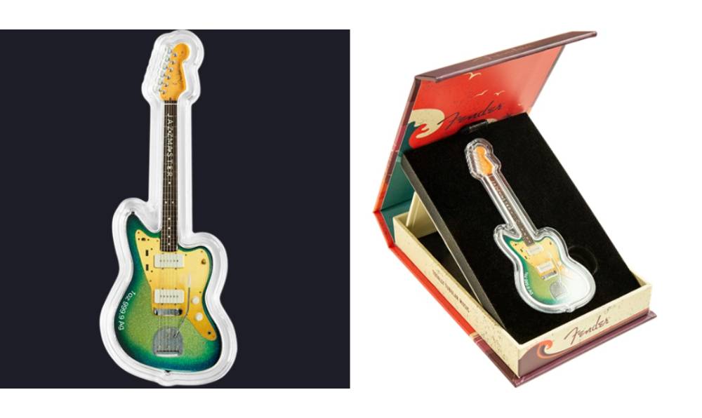 The Royal Canadian Mint Unveils $2 Guitar-Shaped Silver Coin