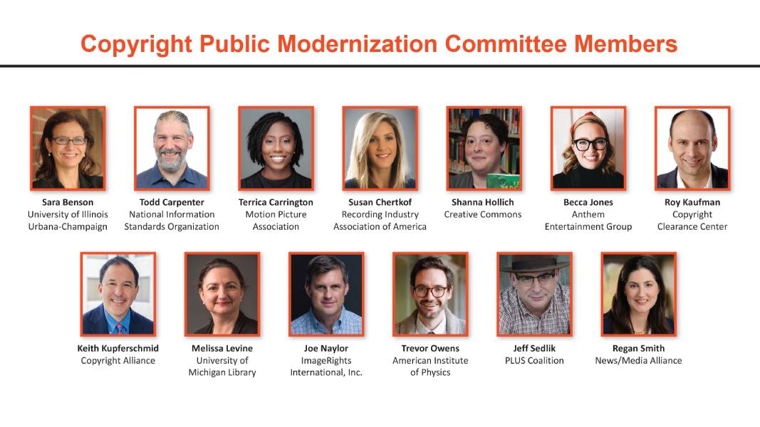 Library Of Congress Unveils New Members Of Copyright Public Modernization Committee