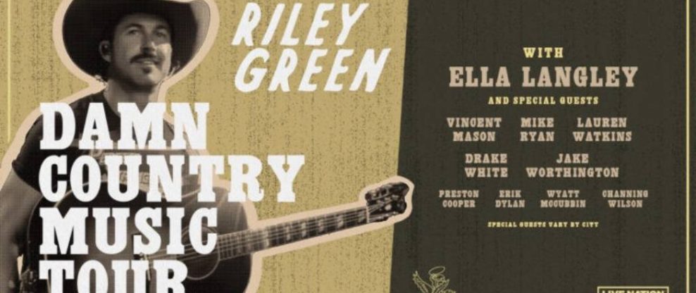 Riley Green Announces Damn Country Music 2025 Headlining Tour