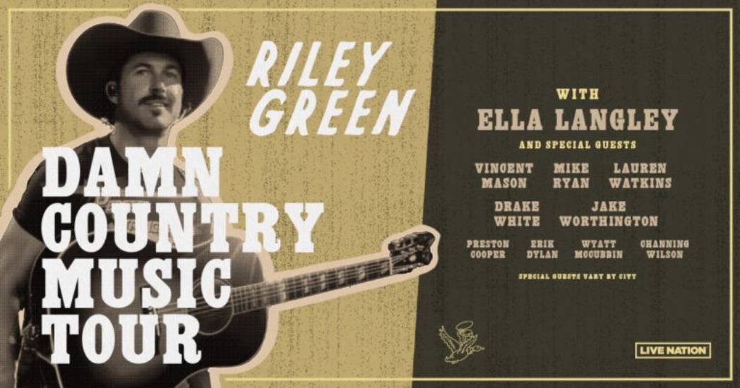 Riley Green Announces Damn Country Music 2025 Headlining Tour