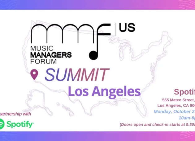 Music Managers Forum sets LA Summit With Spotify, Bandsintown, TikTok, CD Baby & More