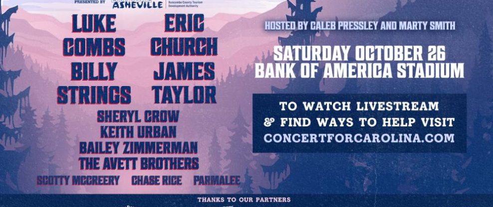 Concert For Carolina Adds Veeps Livestream; The Avett Brothers, Scotty McCreery & More Join Lineup