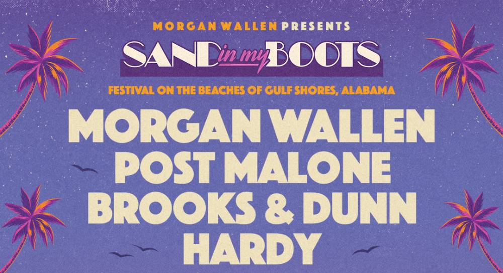 Morgan Wallen Presents The Sand In My Boots Festival Lineup With Post Malone, Hardy, Wiz Khalifa And More