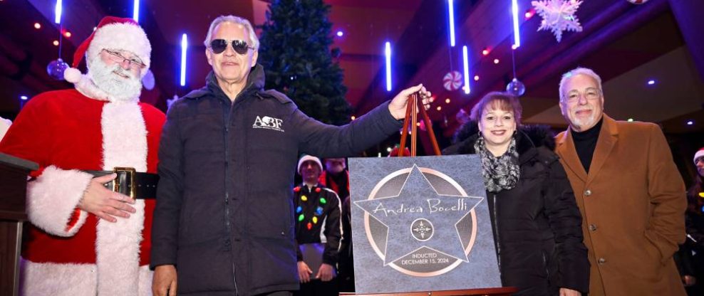 Andrea Bocelli The 42nd Inductee Into The Mohegan Sun Arena Walk Of Fame