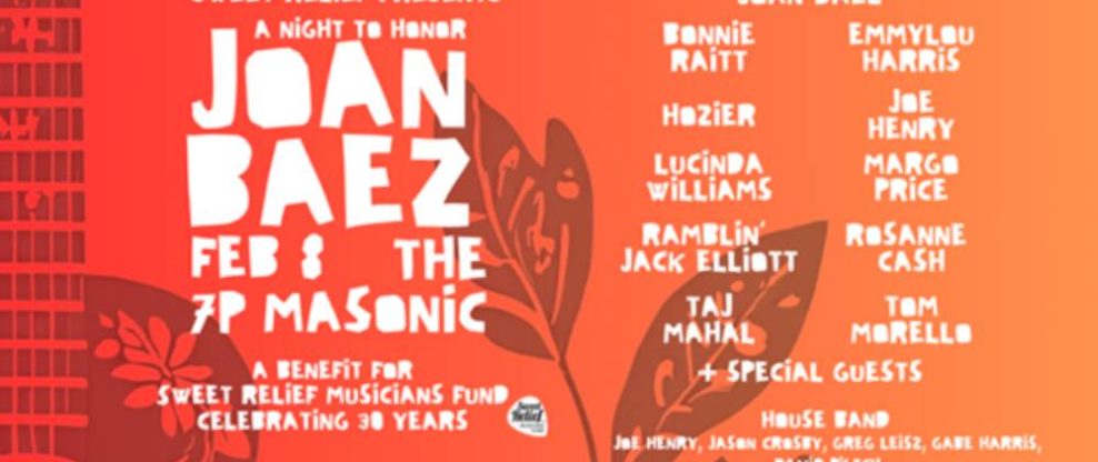 Sweet Relief Announces Benefit Concert Honoring Joan Baez With Hozier, Bonnie Raitt And More