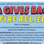 LA Gives Back: Fire Relief Benefit Concert Announced