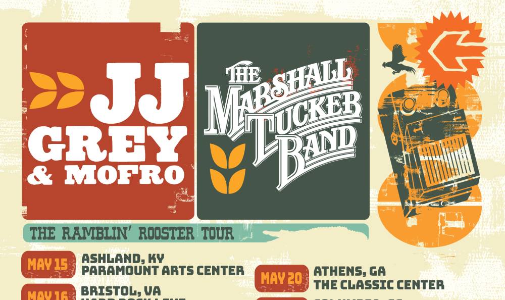 JJ Grey And Mofro And The Marshall Tucker Band Team For the Ramblin' Rooster Tour