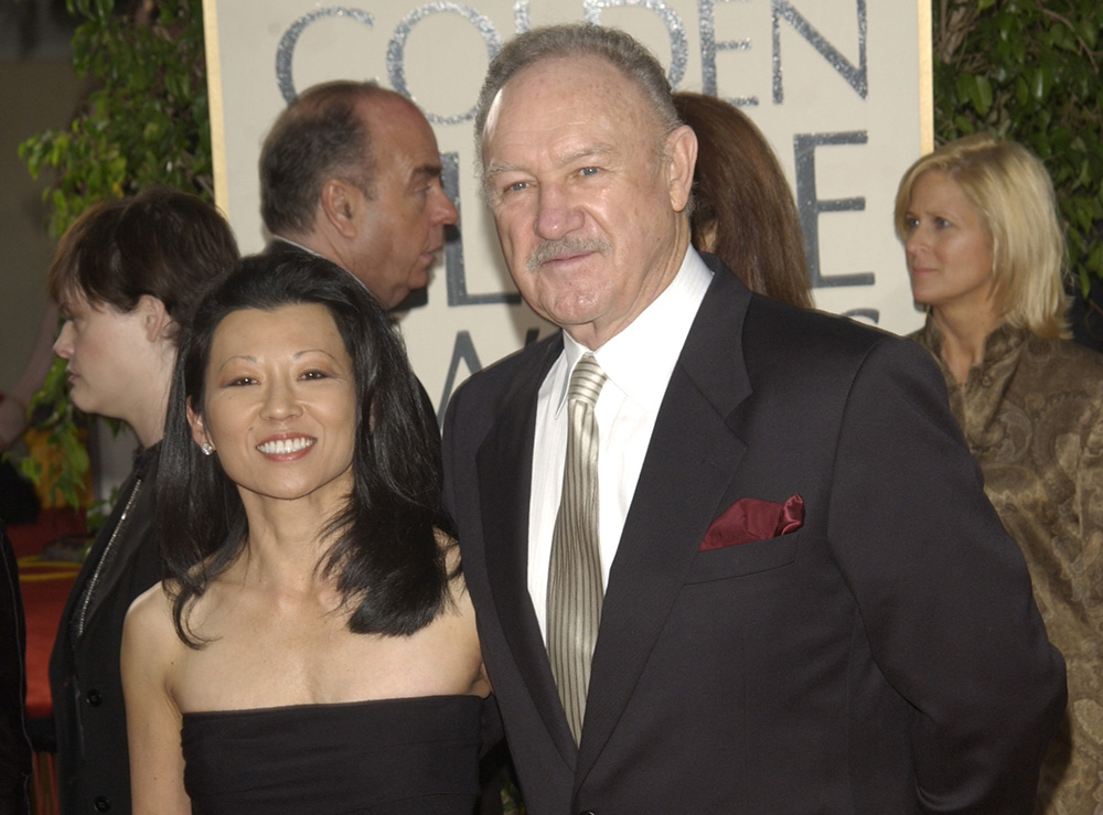 Betsy Arakawa and Gene Hackman