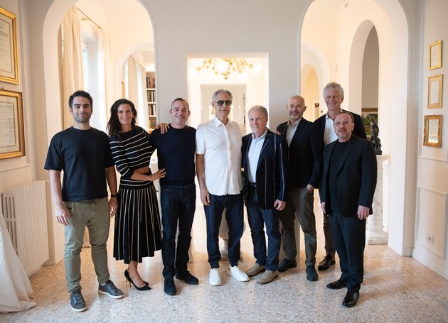 Andrea Bocelli signing