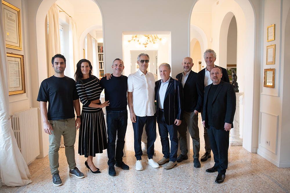 Andrea Bocelli signing