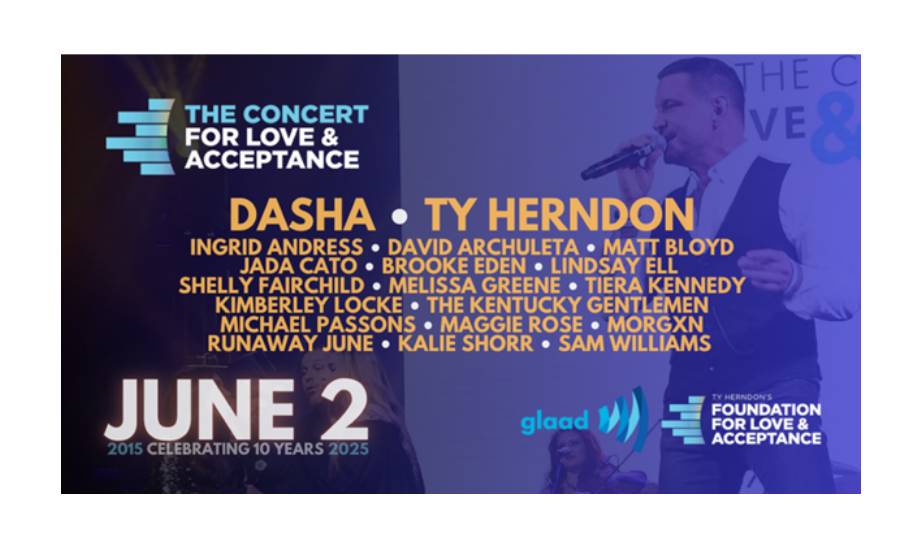 Lineup Announced For Ty Herndon's 10th And Final Concert For Love And Acceptance