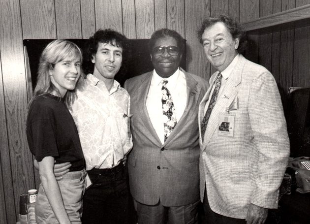 Sally and John Tiven, B.B. King, and Sid Seidenberg